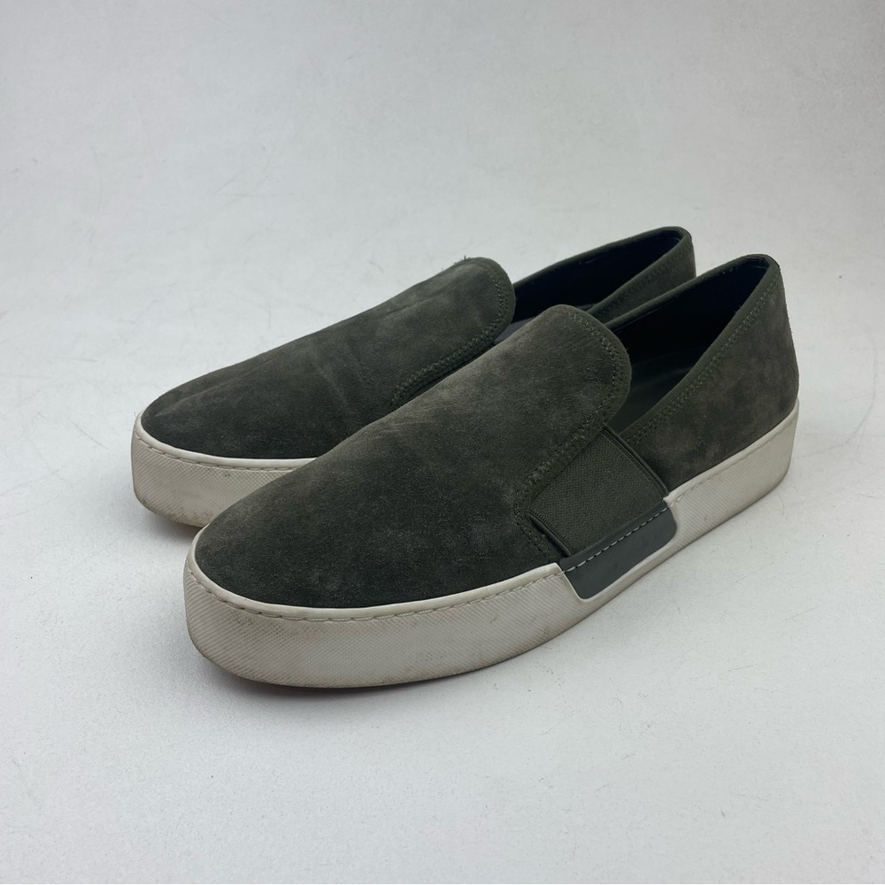 1. State Waylan Dark Green Suede Slip On Sneakers - Size 9.5